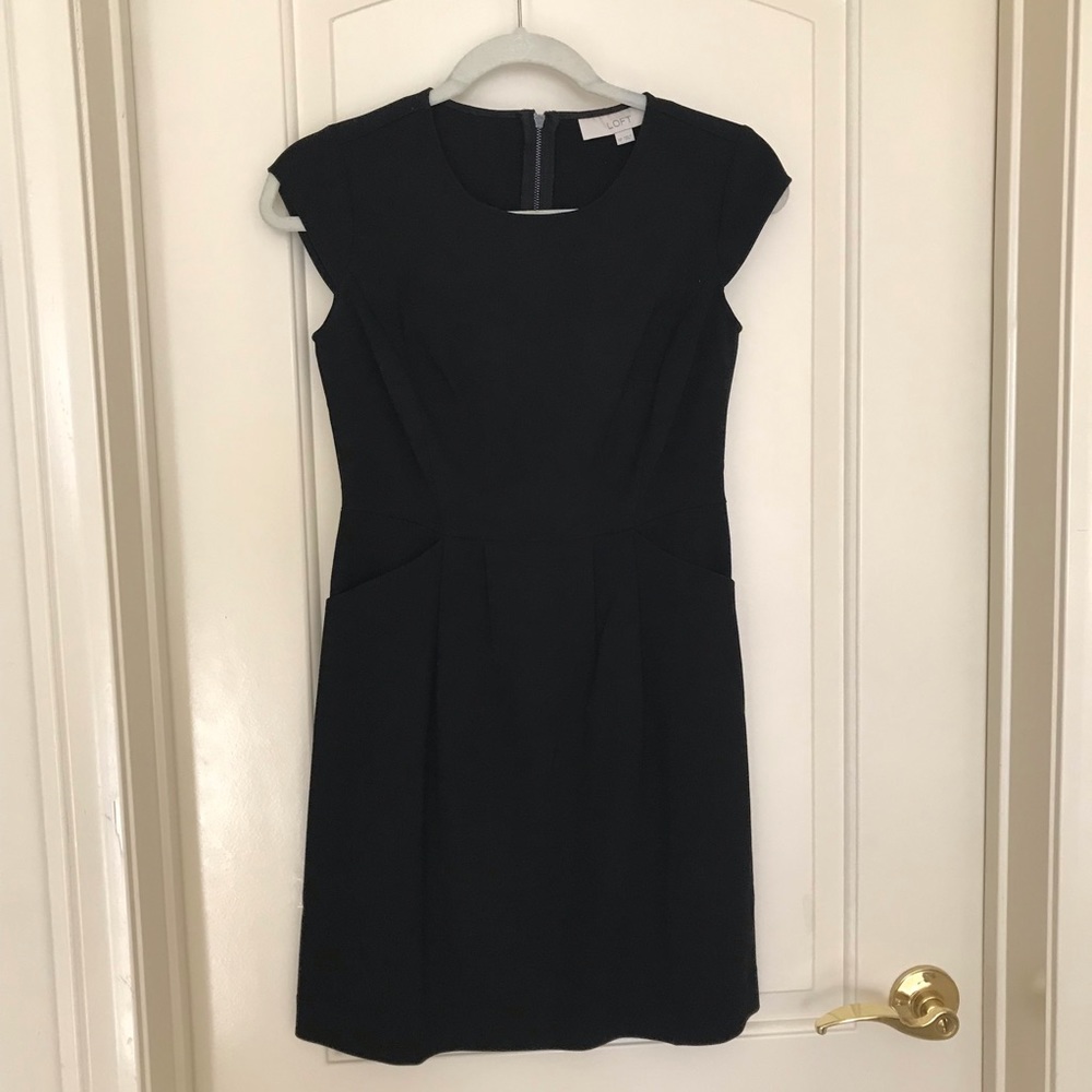 LOFT formal black dress